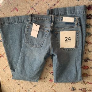 Re/Done 70s Low Rise Flared Jeans